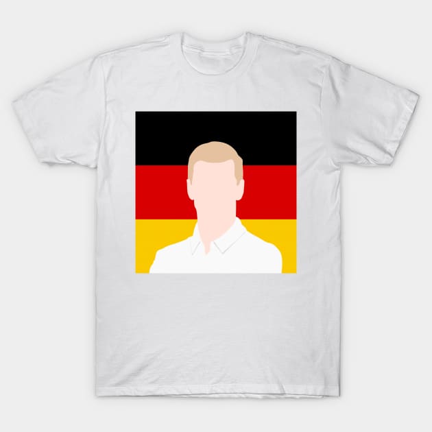 Mick Schumacher Face Art - Flag Edition T-Shirt by GreazyL